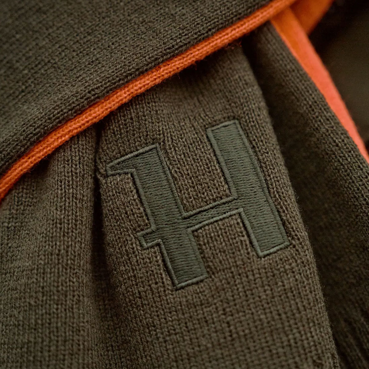 HARKILA Reversible Scarf - Willow Green / Orange