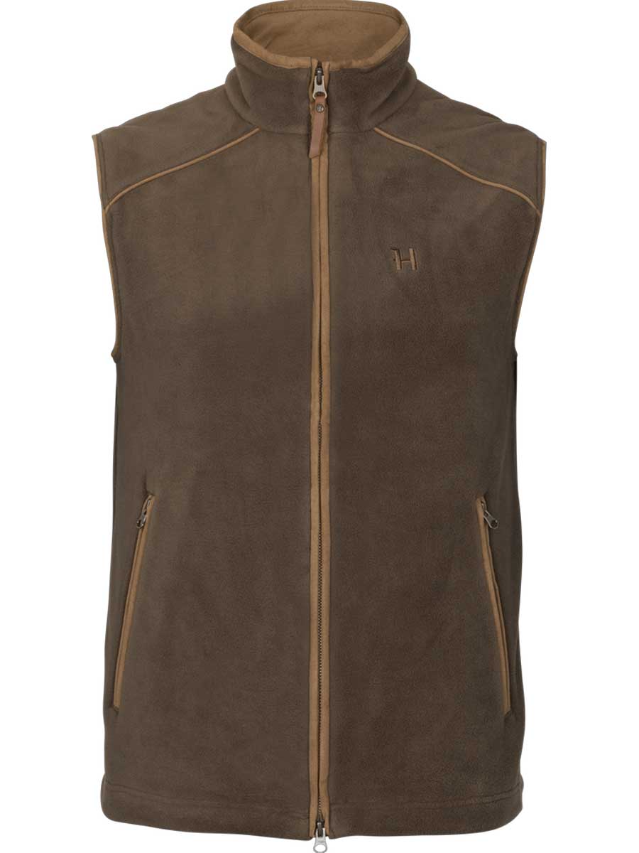 HARKILA Sandhem 200 Fleece Gilet - Mens Polartec - Demitasse Brown