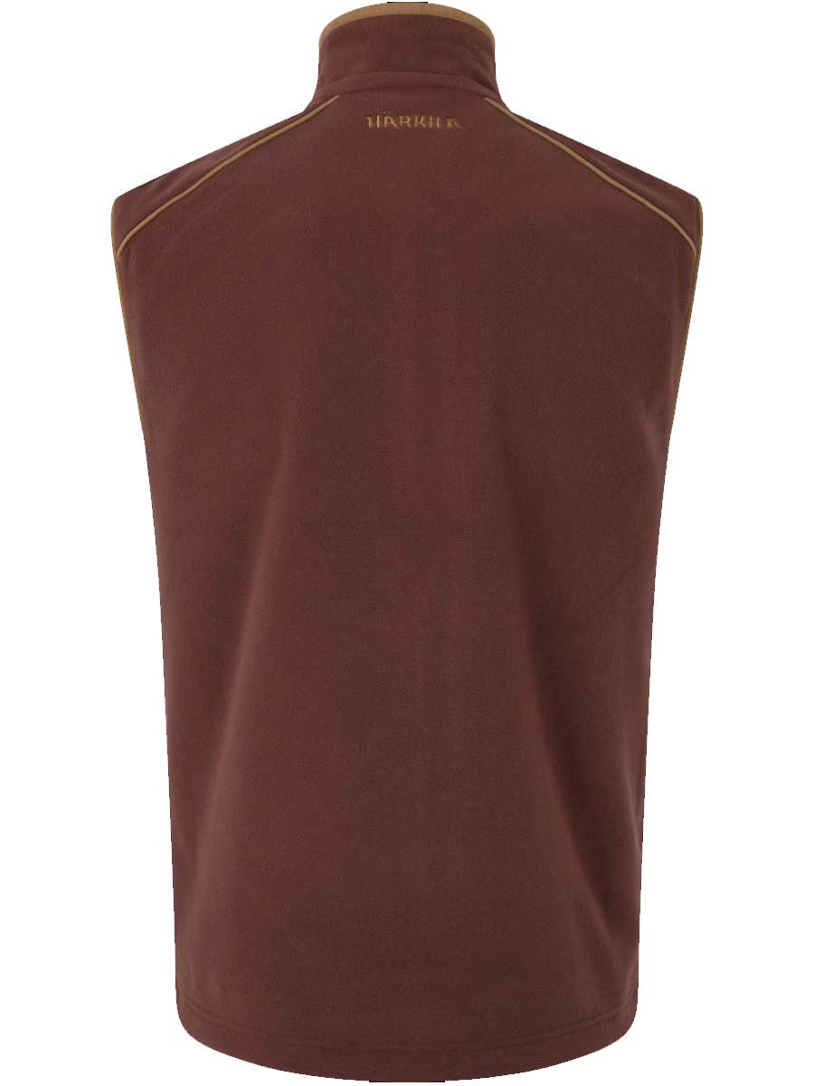 HARKILA Sandhem Fleece Gilet - Mens Polartec - Burgundy