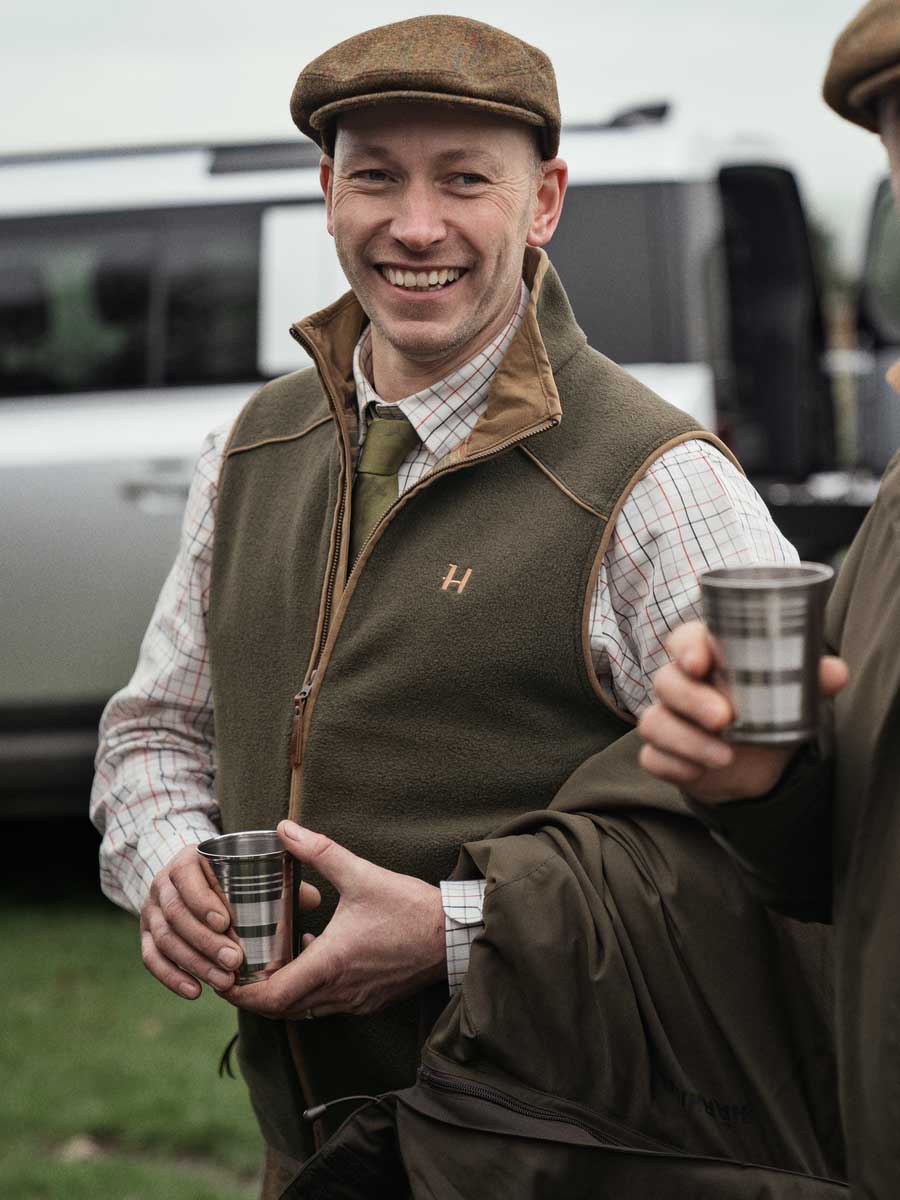 HARKILA Sandhem Fleece Gilet - Mens Polartec - Willow Green