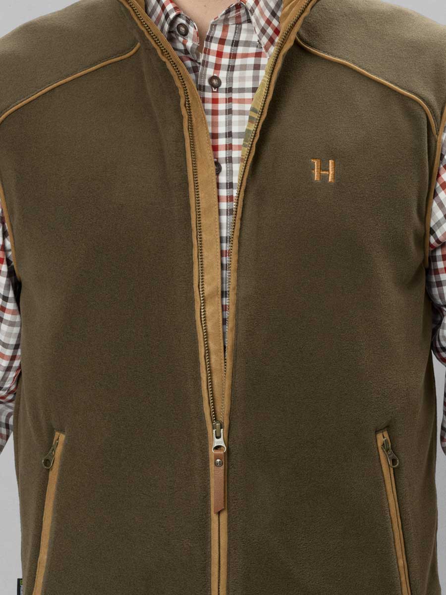 HARKILA Sandhem Fleece Gilet - Mens Polartec - Willow Green