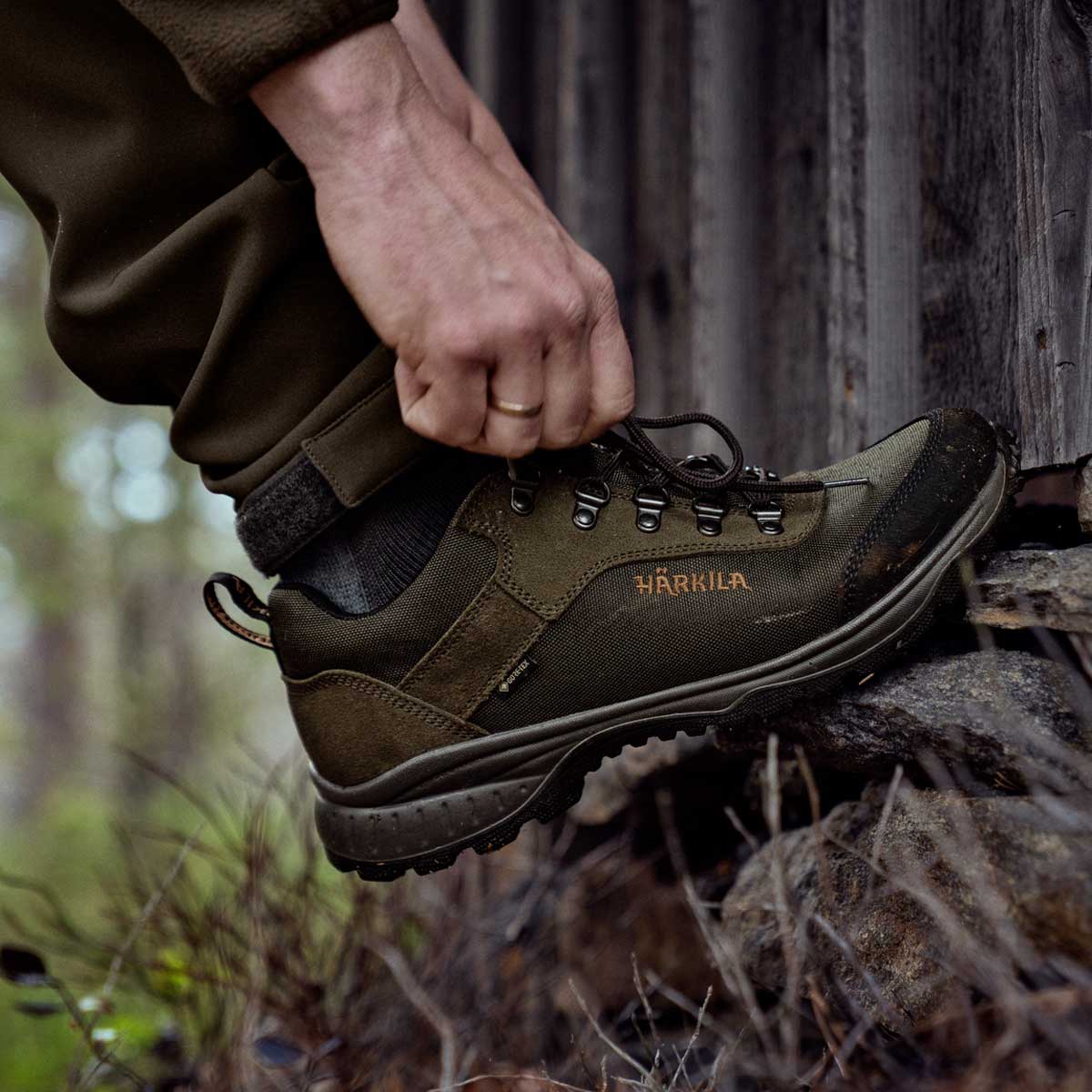 HARKILA Trail Lace GTX Shoes - Mens - Willow Green