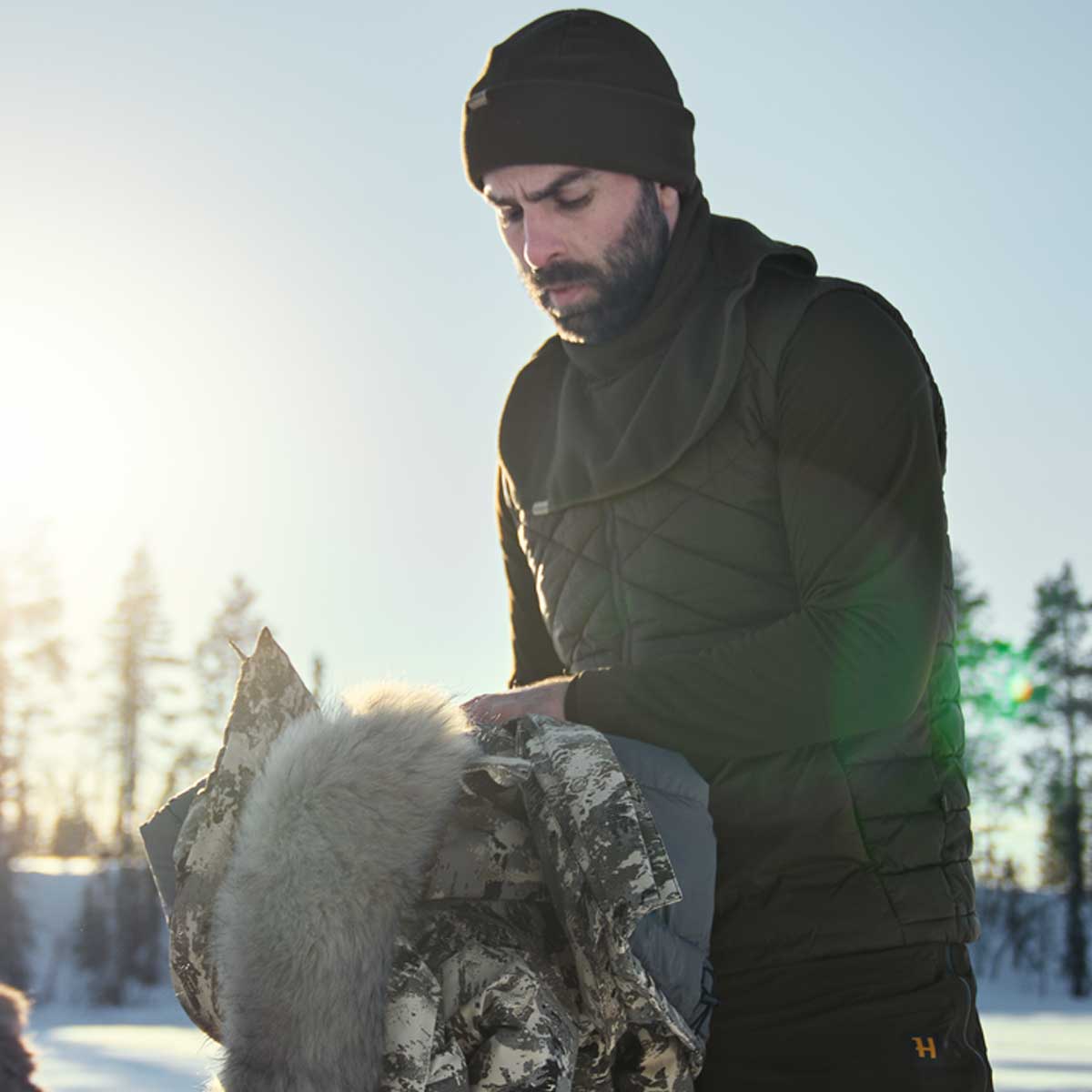 HARKILA Trygve Neck Gaiter - Willow Green Harkila