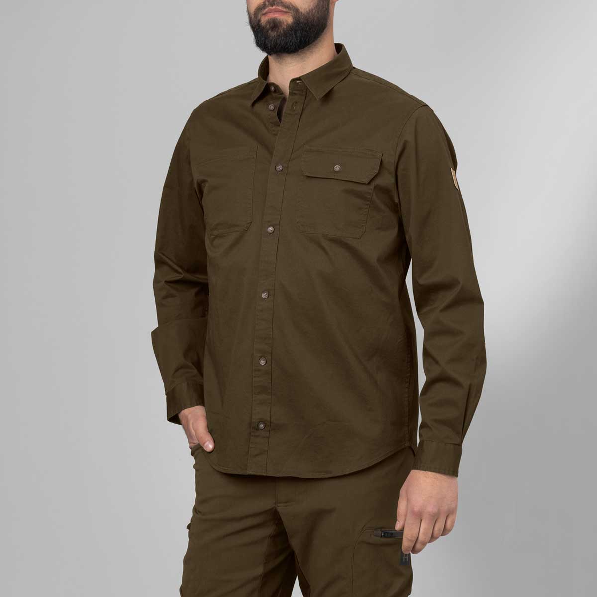 HARKILA Trym Tough Cotton Shirt - Mens - Willow Green