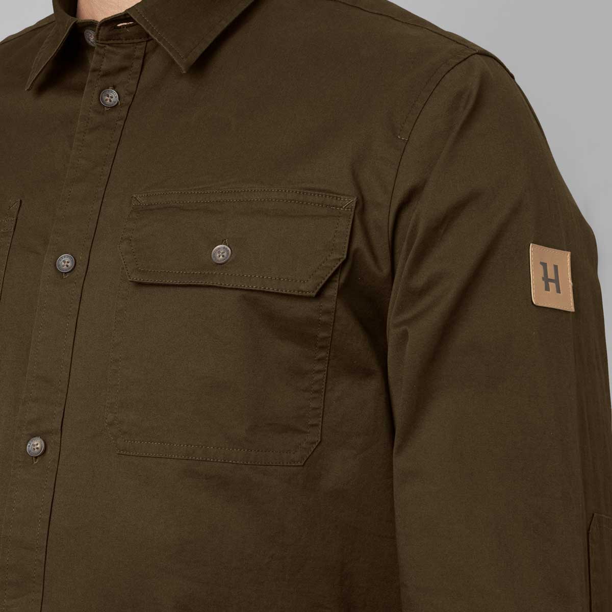 HARKILA Trym Tough Cotton Shirt - Mens - Willow Green