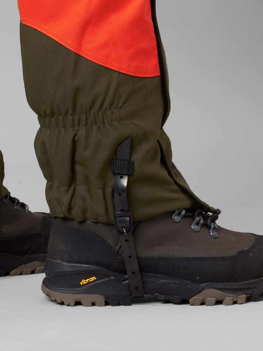 HARKILA Wildboar Pro Gaiters - Orange Blaze & Willow Green