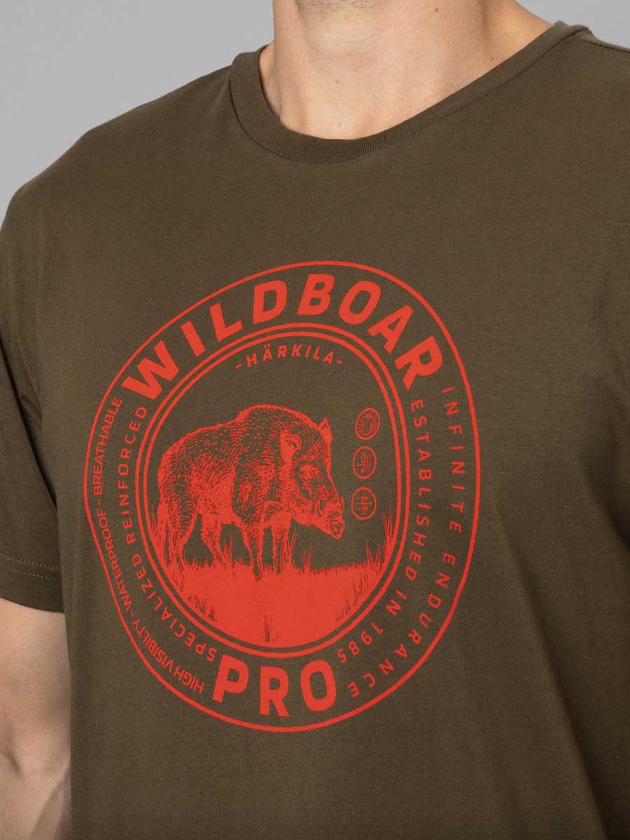 HARKILA Wildboar T-shirt - Mens - Willow Green