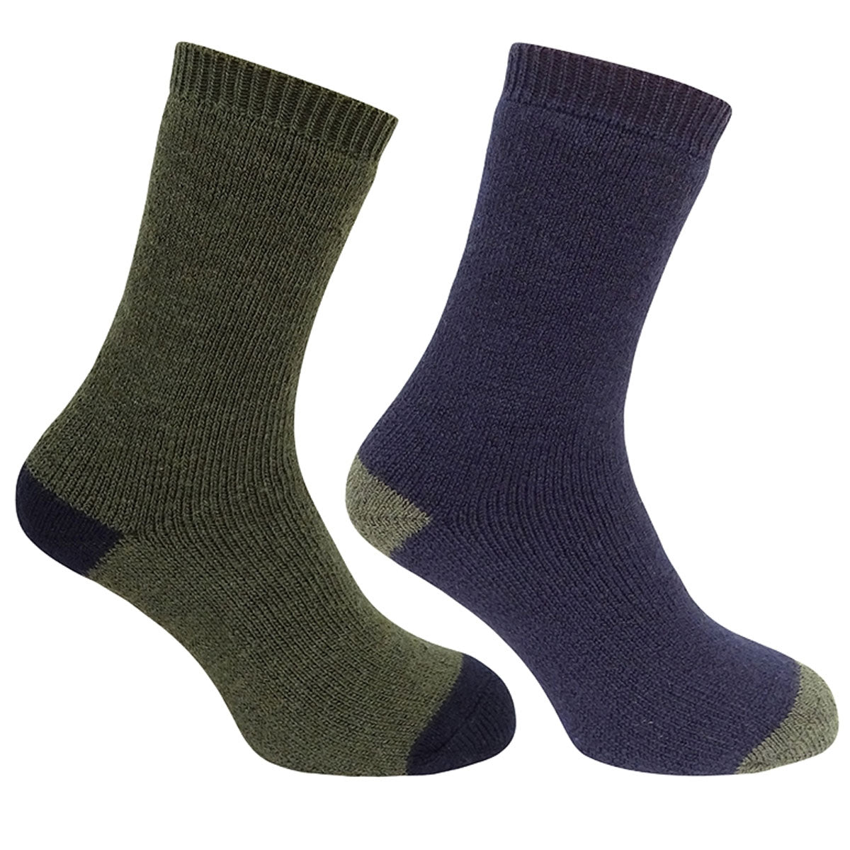 HOGGS OF FIFE 1904 Country Short Socks - Twin Pack - Dark Green / Dark Navy