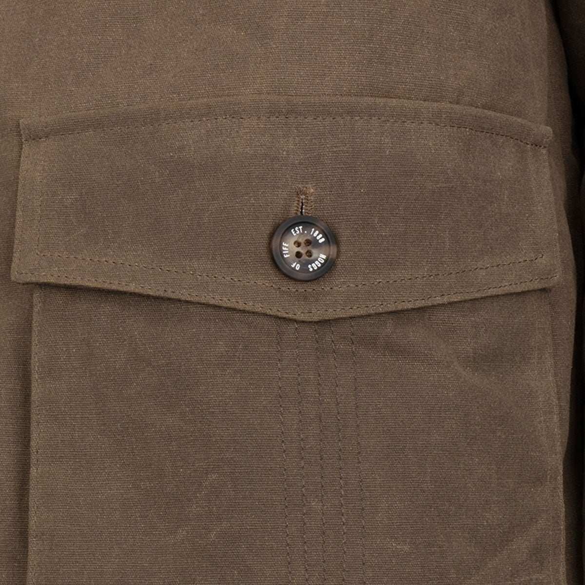 HOGGS OF FIFE Balerno Waxed Canvas Barn Coat - Men's - Rock