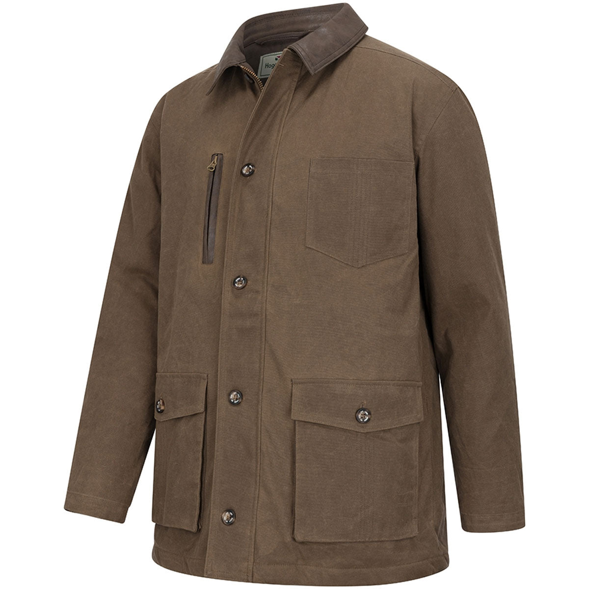HOGGS OF FIFE Balerno Waxed Canvas Barn Coat - Men's - Rock