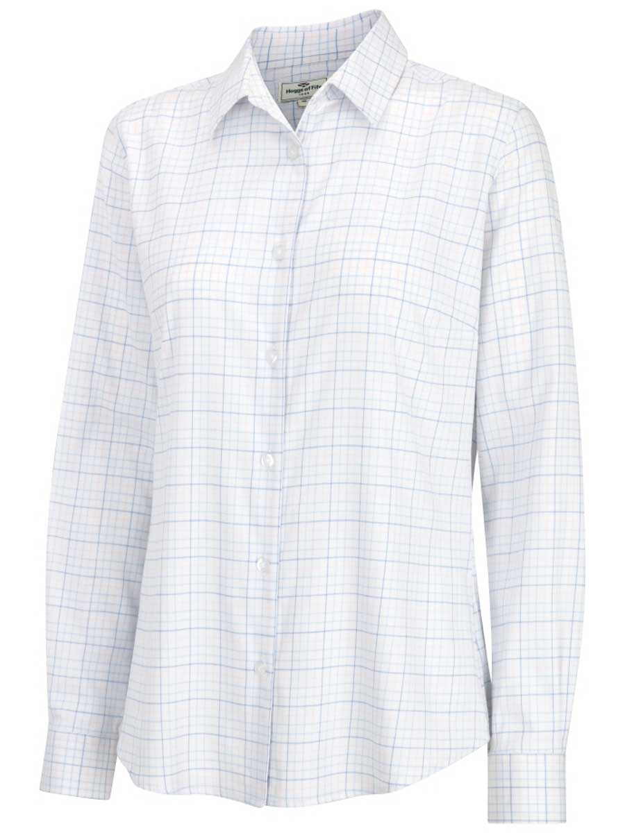 HOGGS OF FIFE Callie Twill Shirt - Women's - White/Pink/Blue