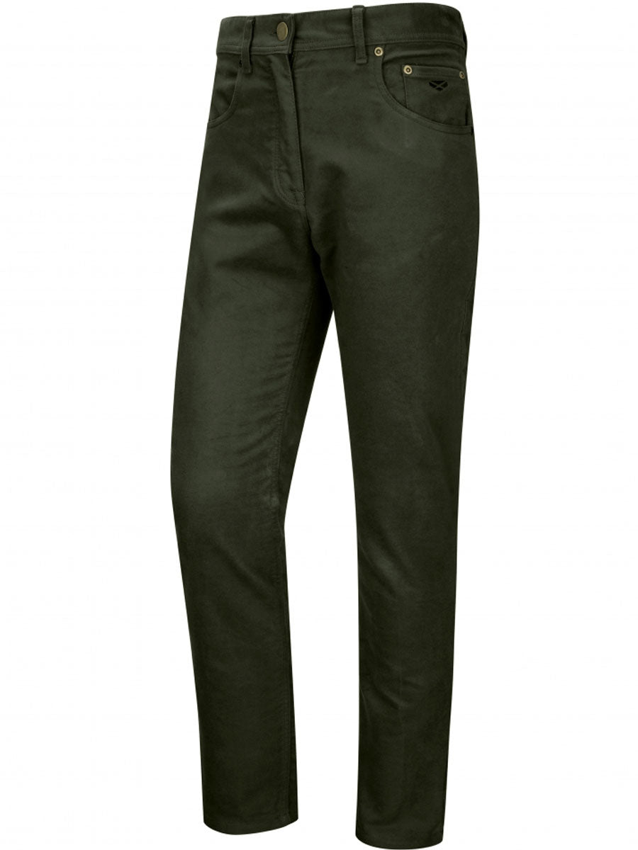 HOGGS OF FIFE Carrick Technical Stretch Moleskin Jeans - Mens - Olive