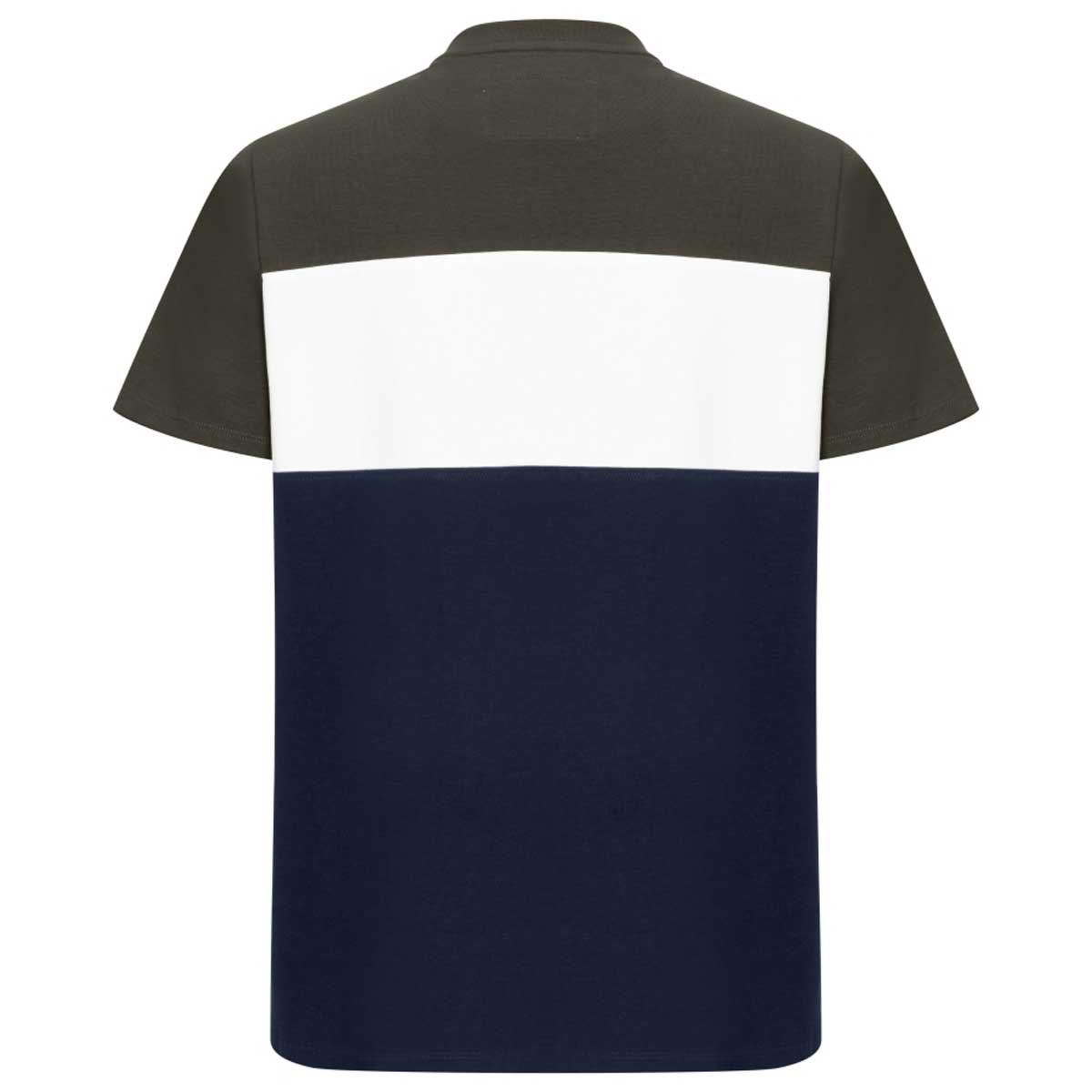 HOGGS OF FIFE Dalbeattie Colour Block T-Shirt - Men's - Forest, Navy & White