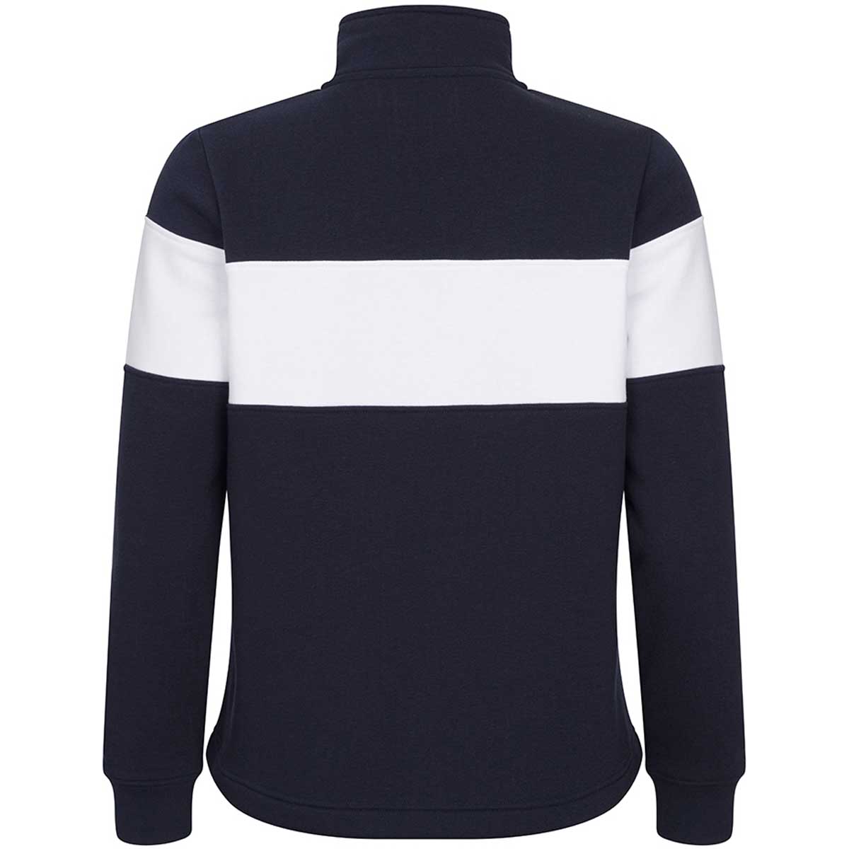 HOGGS OF FIFE Dumfries 1888 1/4 Zip Sweatshirt - Women's - Navy & White