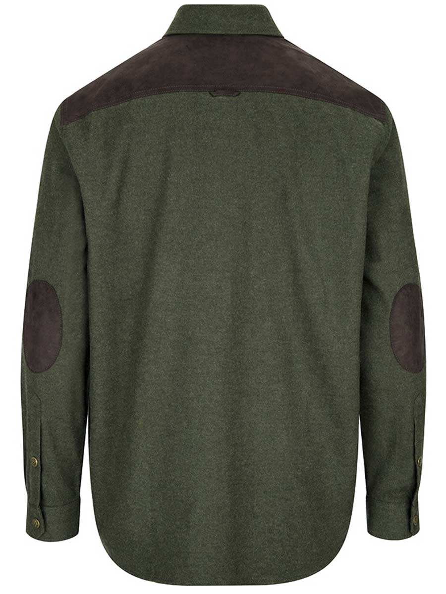 HOGGS OF FIFE Dunvegan Flannel Shirt - Mens - Loden