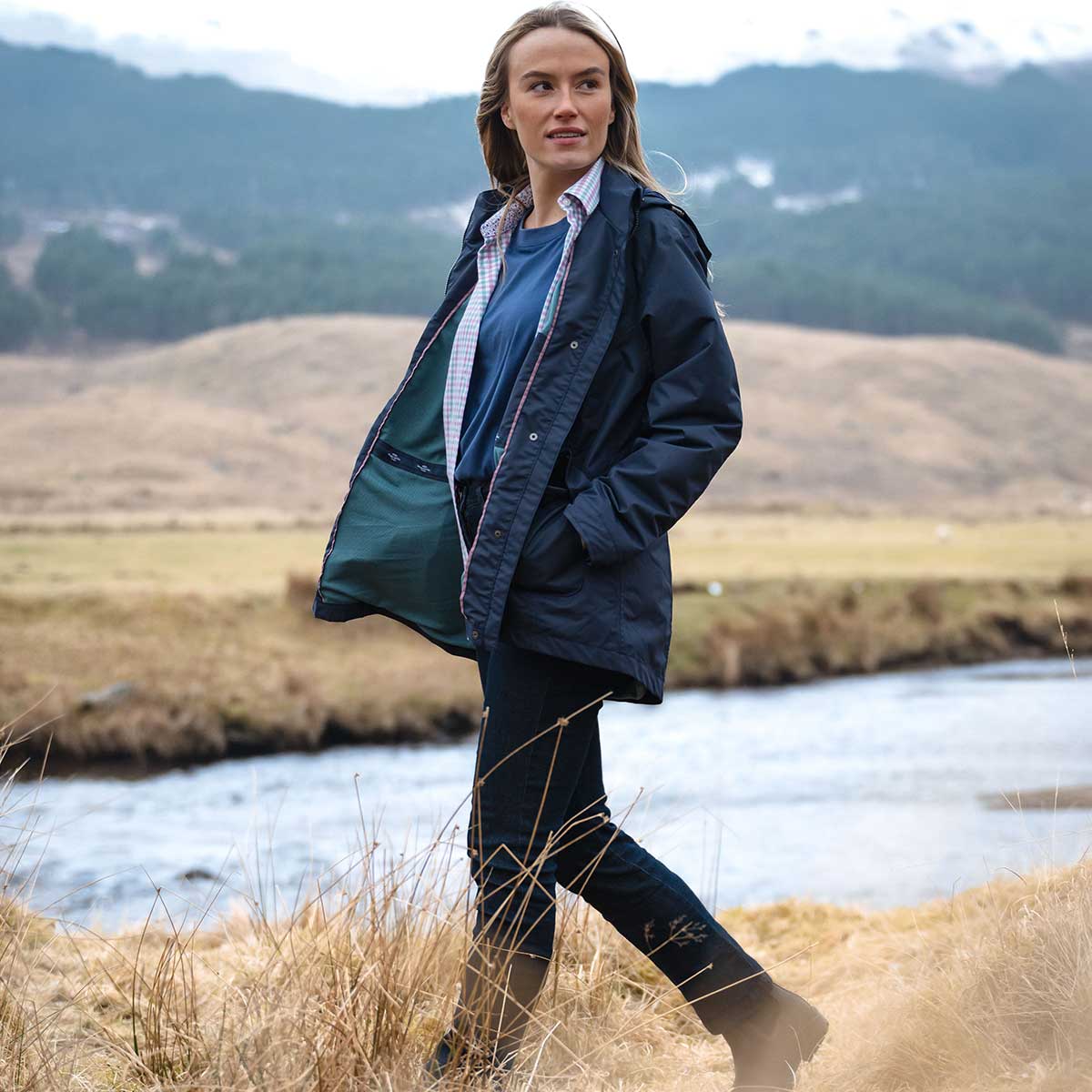 HOGGS OF FIFE Fara Waterproof Jacket - Womens - Navy