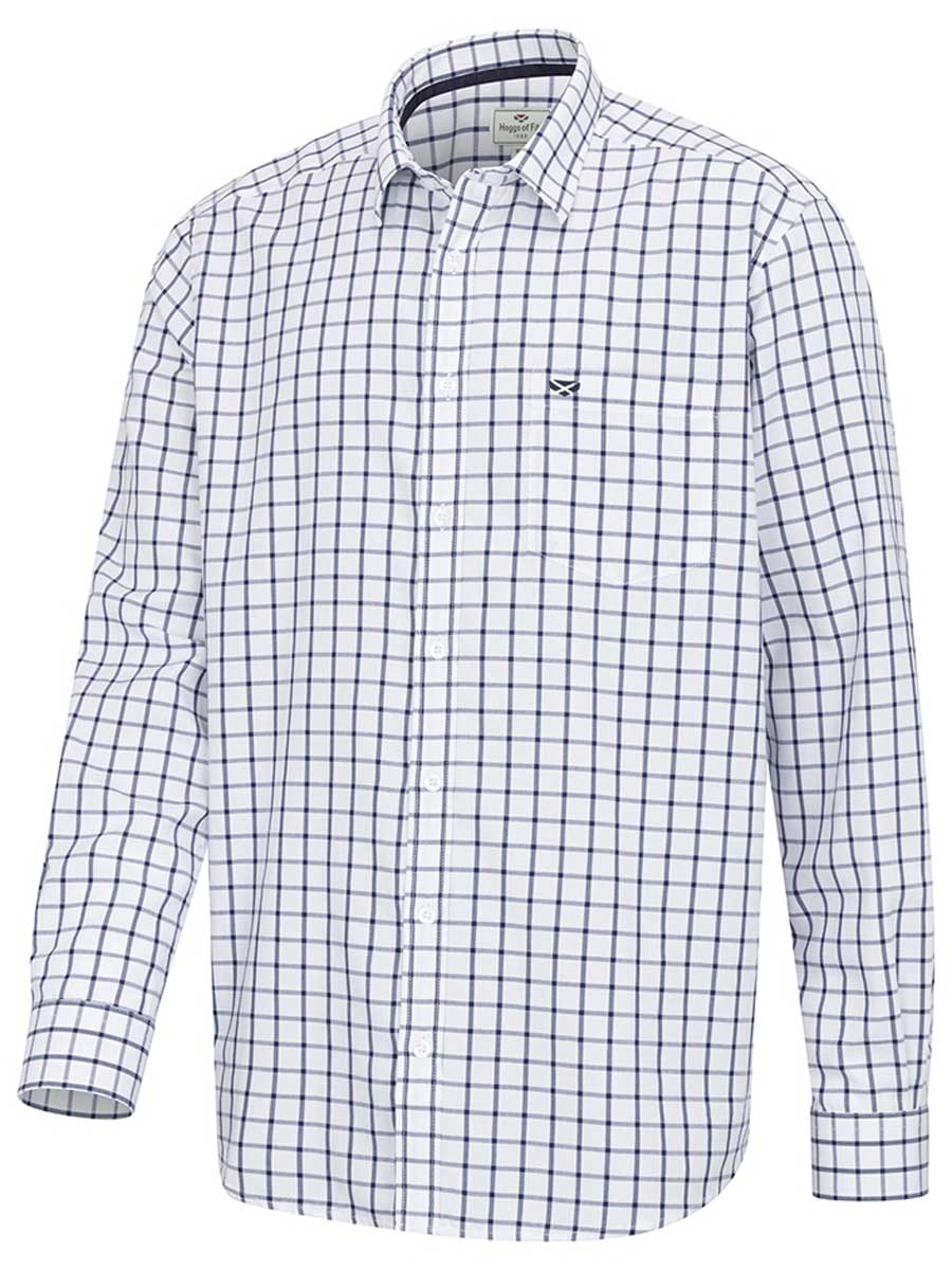 HOGGS OF FIFE Fernie Bamboo Shirt - Mens - Navy