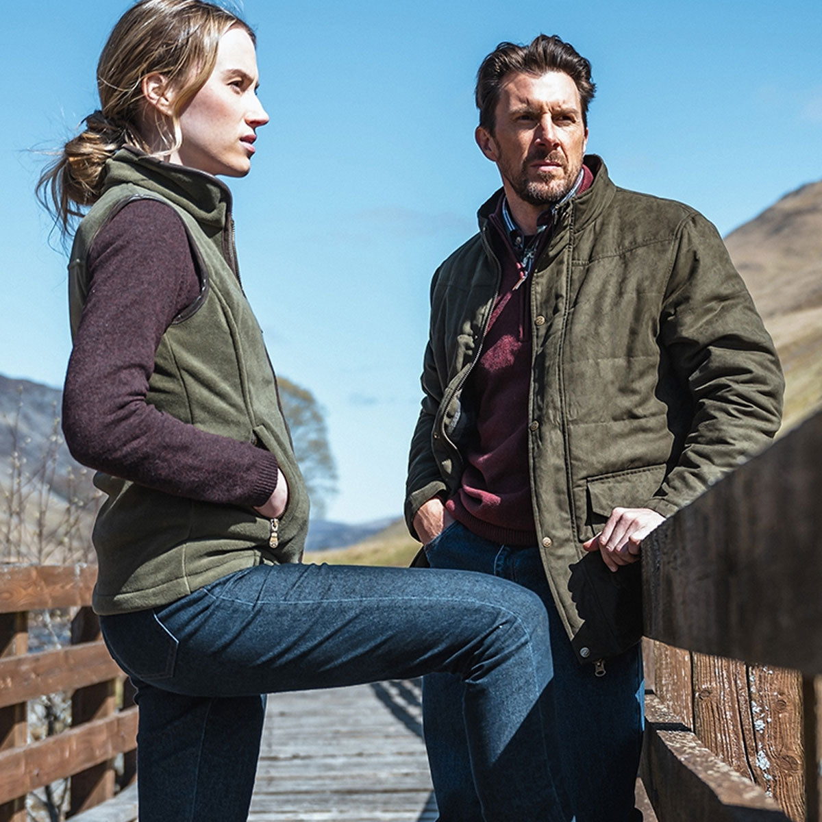 HOGGS OF FIFE Glenesk Quilted Jacket - Men's - Loden