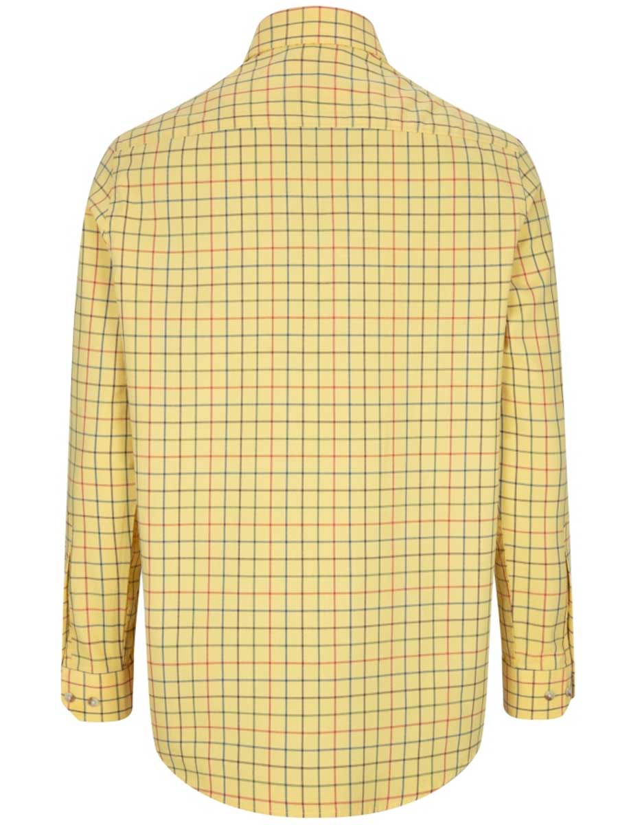 HOGGS OF FIFE Governor Premier Tattersall Shirt - Mens - Gold Check