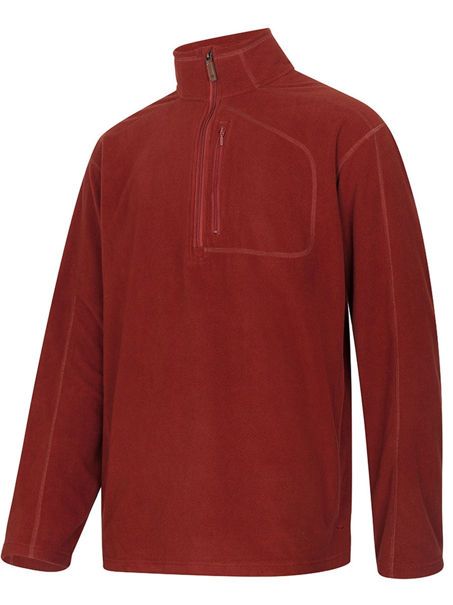 HOGGS OF FIFE Islander Techpro 1/4 Zip Sweatshirt - Men's - Burnt Henna