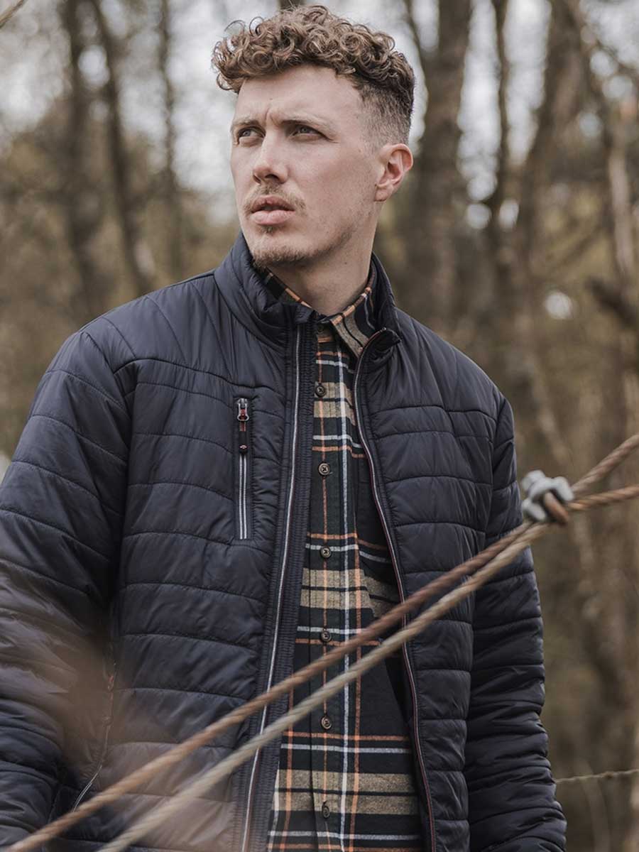 HOGGS OF FIFE Kingston Lightweight Quilted Jacket - Men's - Navy