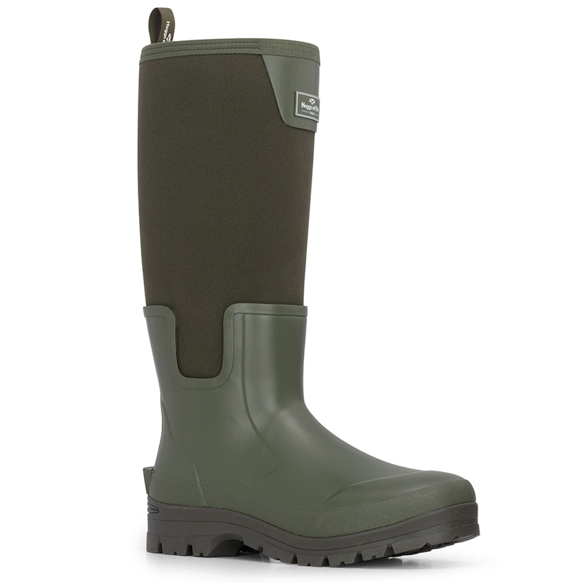 HOGGS OF FIFE Newport Neoprene 5mm Wellington Boots - Field Green