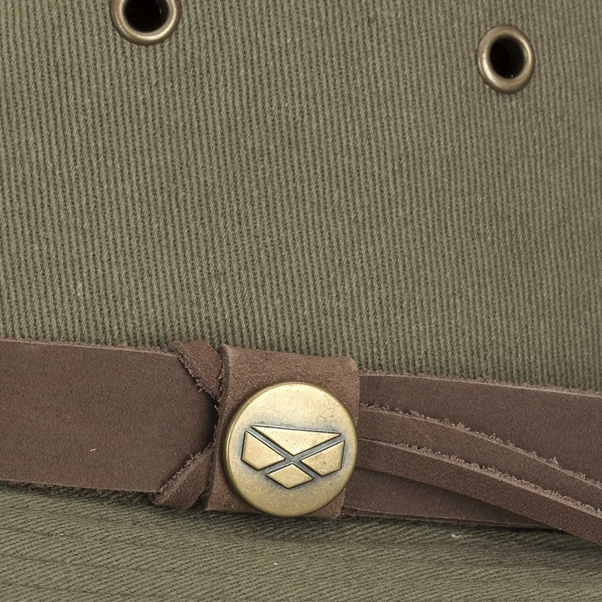 HOGGS OF FIFE Panmure Canvas Foldable Hat - Khaki