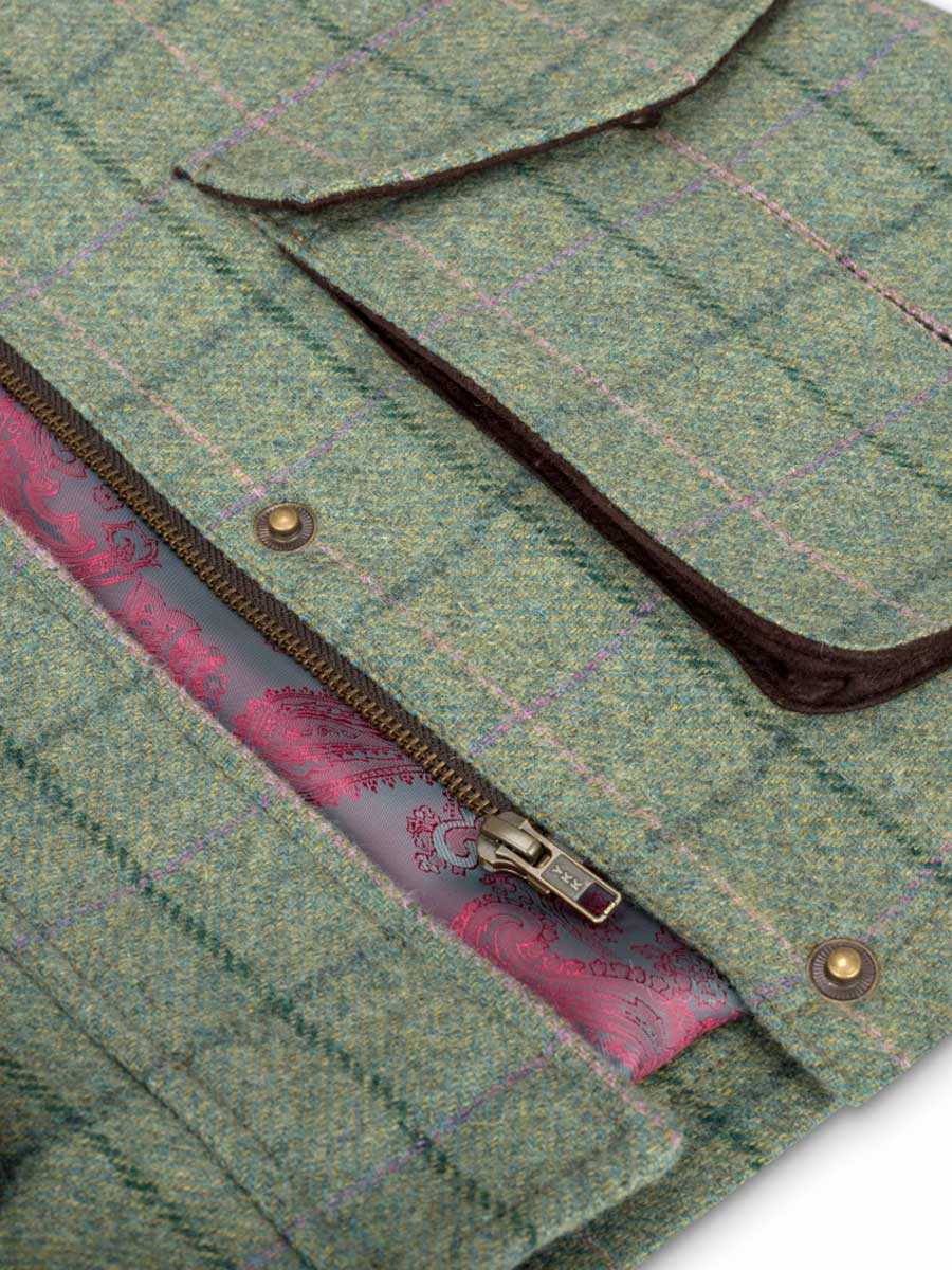 HOGGS OF FIFE Roslin Technical Tweed Field Coat - Women's - Spring Bracken