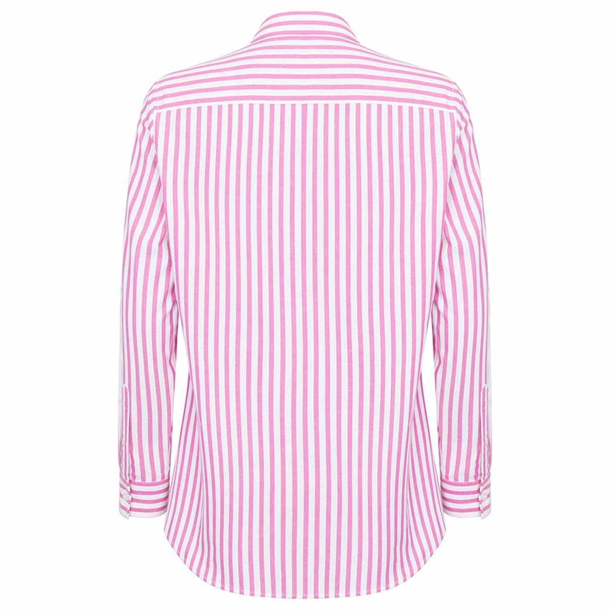 HOGGS OF FIFE Sophia Oversized Stripe Shirt - Womens - Pink