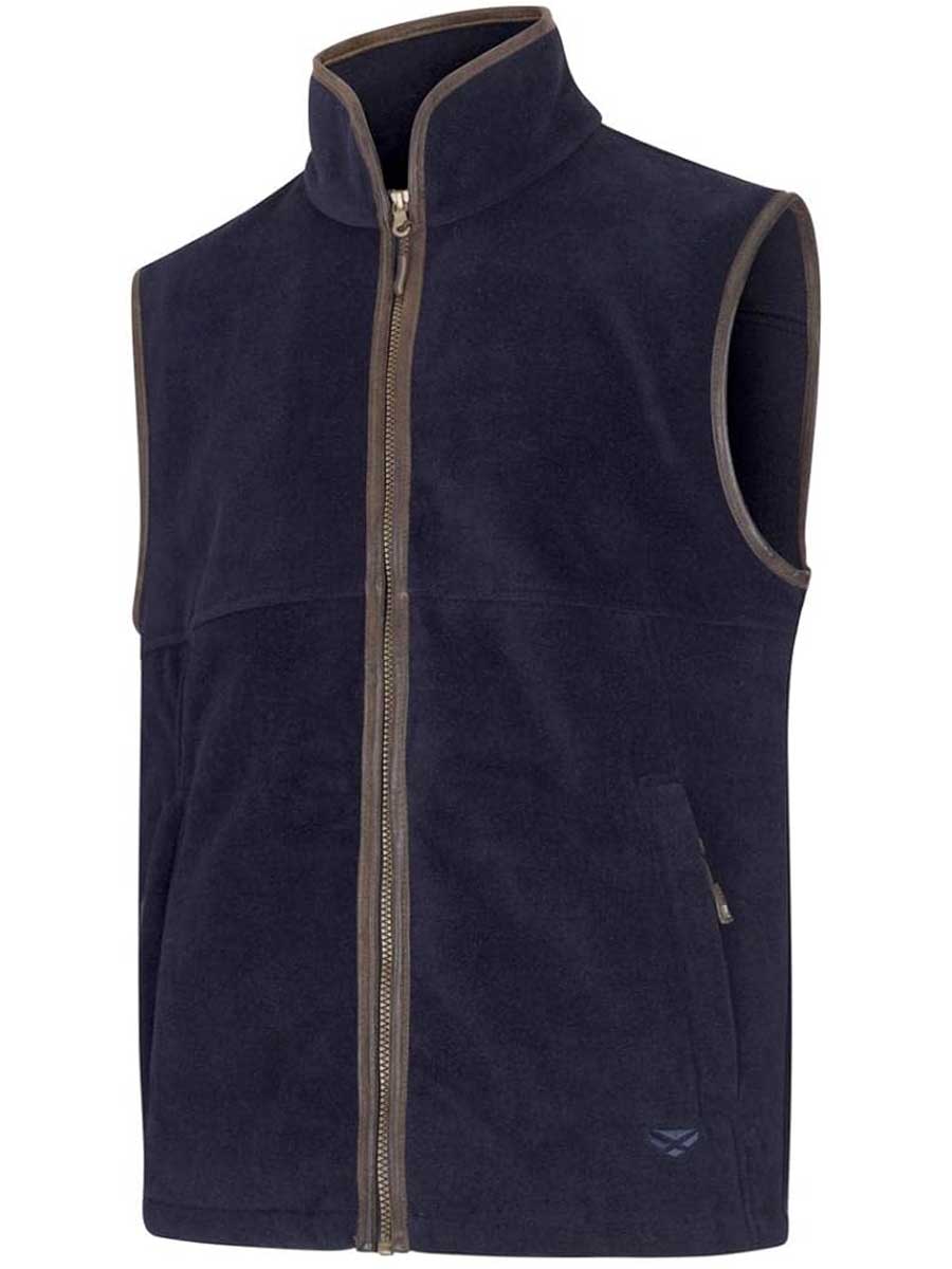 HOGGS OF FIFE Stenton Technical Fleece Gilet - Mens - Midnight Navy Hoggs of Fife