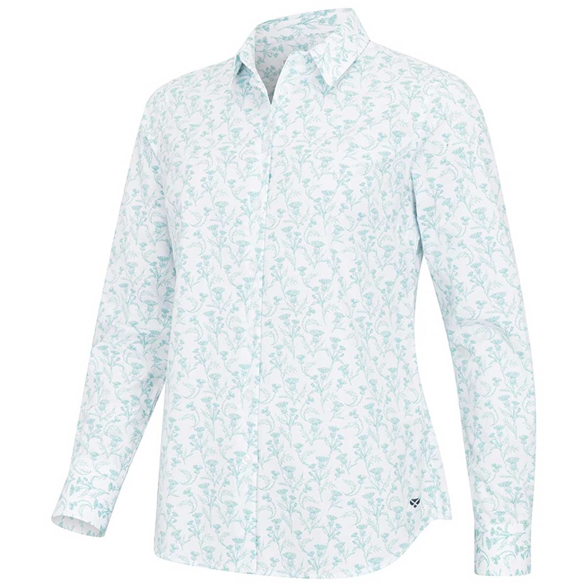 HOGGS OF FIFE Thistle Print Shirt - Womens - Blue