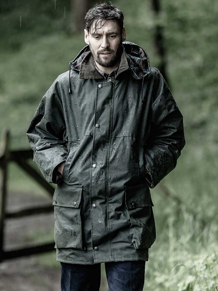 HOGGS OF FIFE Woodsman Wax Jacket - Men's - Olive