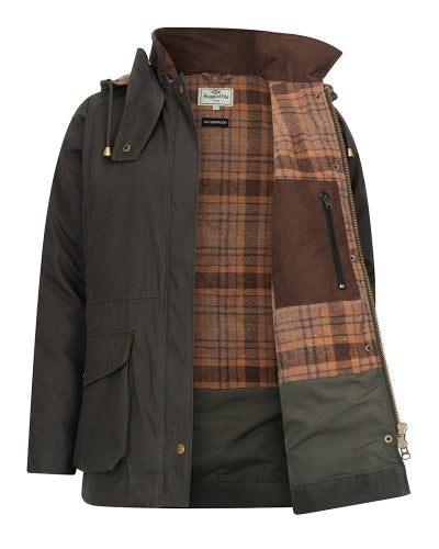 40% OFF - HOGGS OF FIFE Kelso Waterproof Wax Jacket - Women's - Forest Green - Size: XL