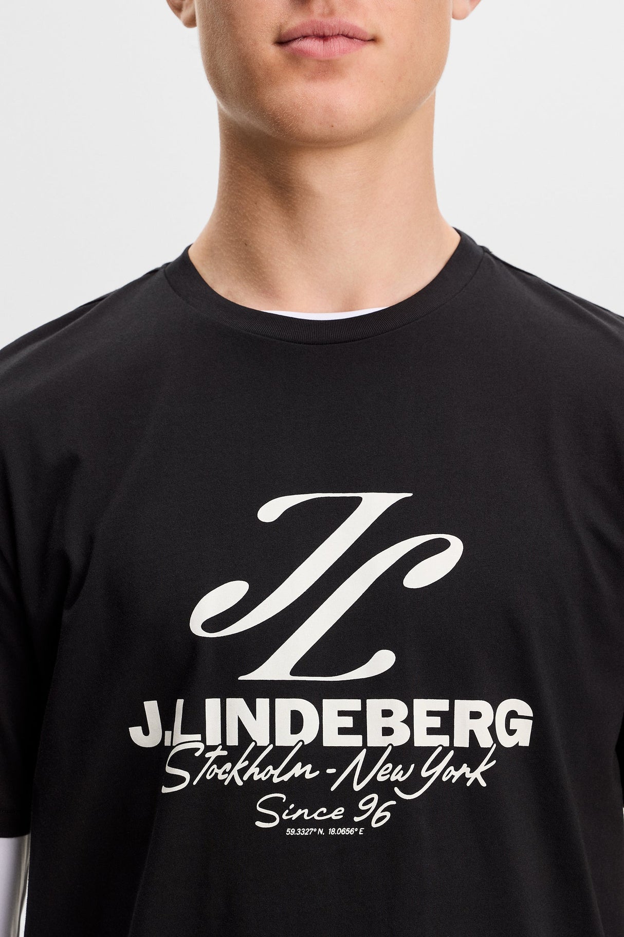 J.LINDEBERG Alpha Graphic T-Shirt - Men's - Black