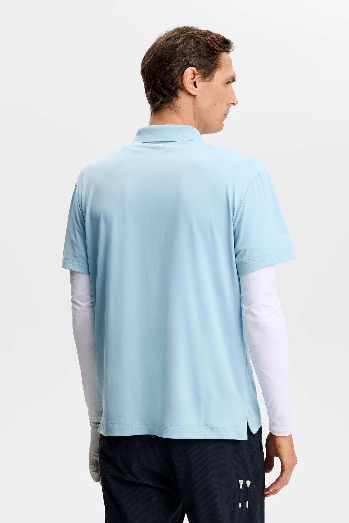 J.LINDEBERG Bridge Polo Shirt – Men’s Regular Fit – Forget Me Knot Blue