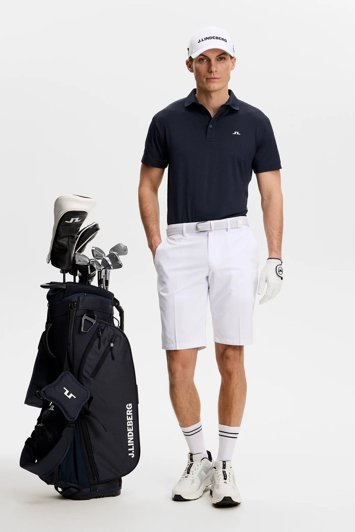 J.LINDEBERG Bridge Polo Shirt – Men’s Regular Fit – Navy