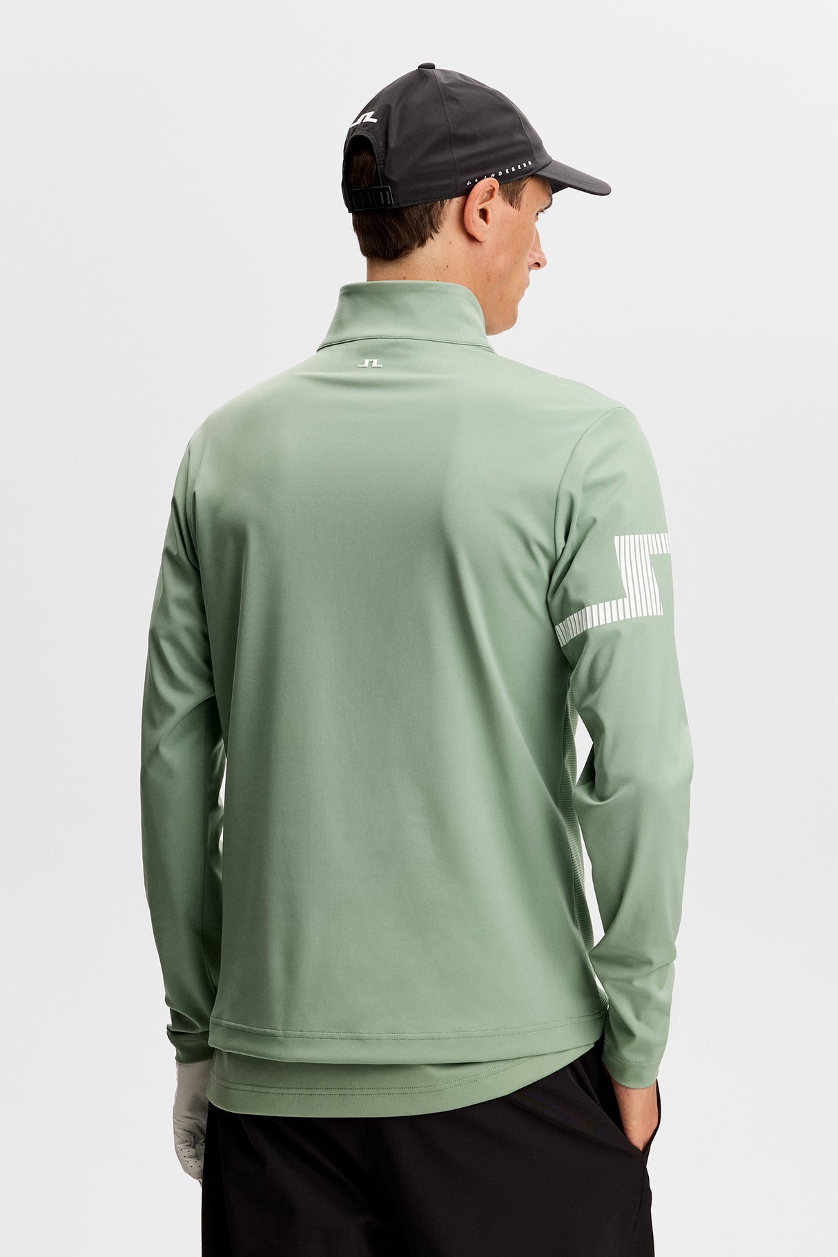 J.LINDEBERG Heath Strike Mid Layer – Men’s – Hedge Green