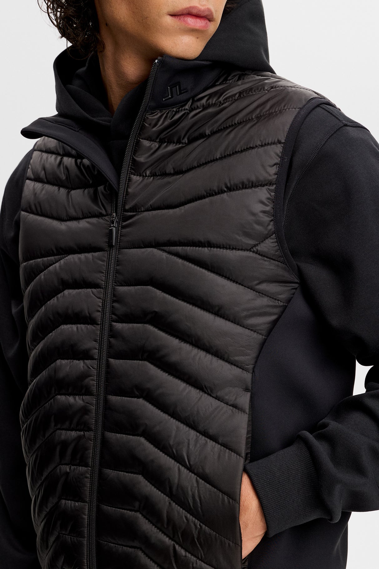 J.LINDEBERG Heyden Quilt Hybrid Gilet – Men’s – Black