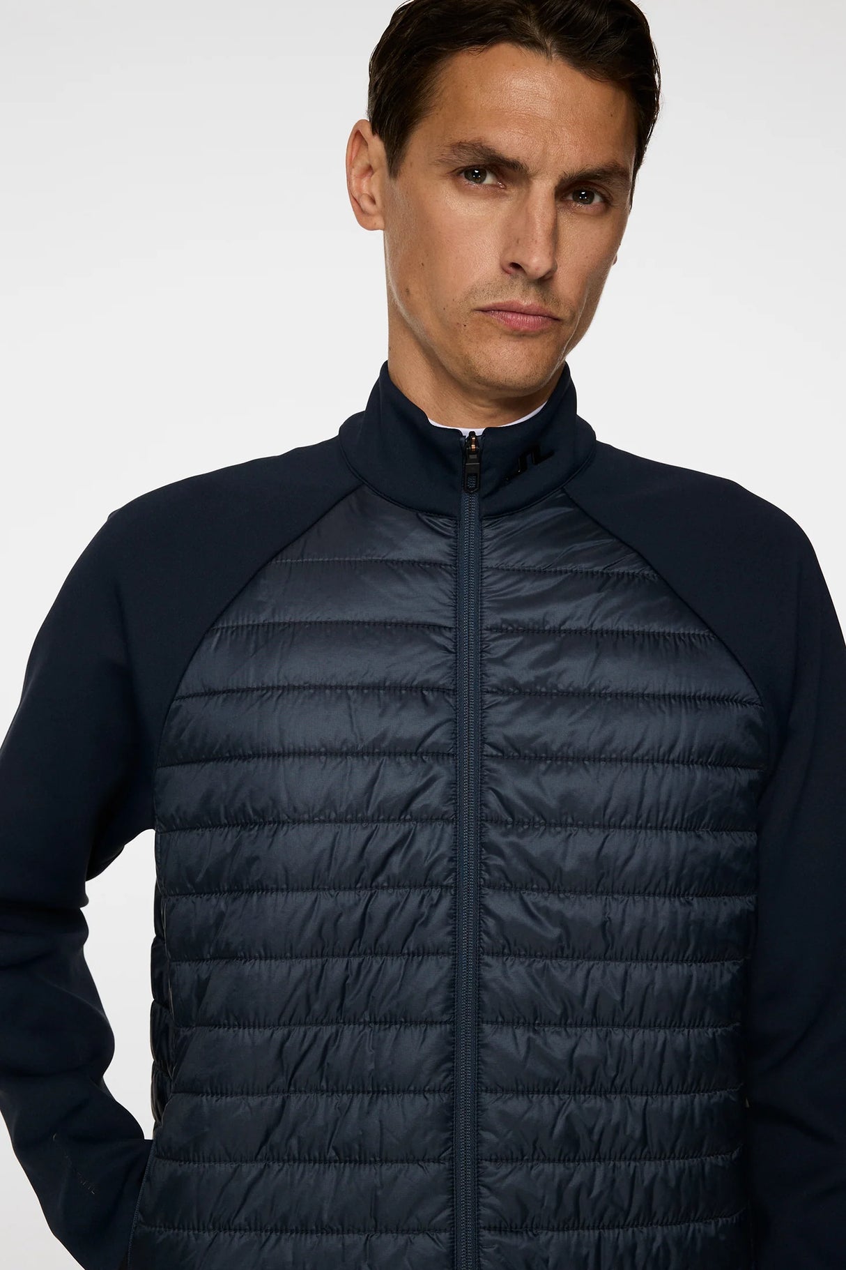 J.LINDEBERG Heyden Quilt Hybrid Jacket – Men’s – JL Navy