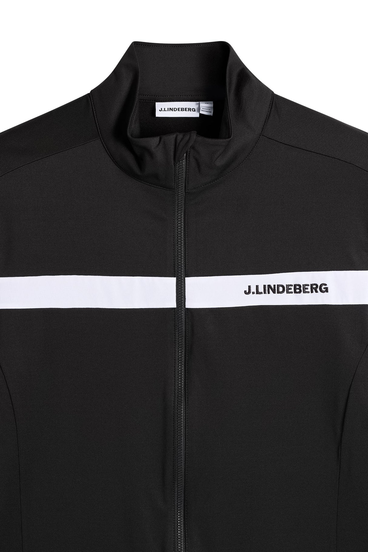 J.LINDEBERG Jarvis Golf Mid Layer – Men’s Full Zip – Black