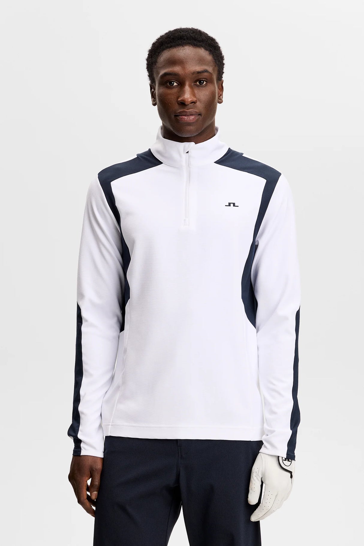 J.LINDEBERG Lukas Quarter Zip Mid Layer – Men’s – White