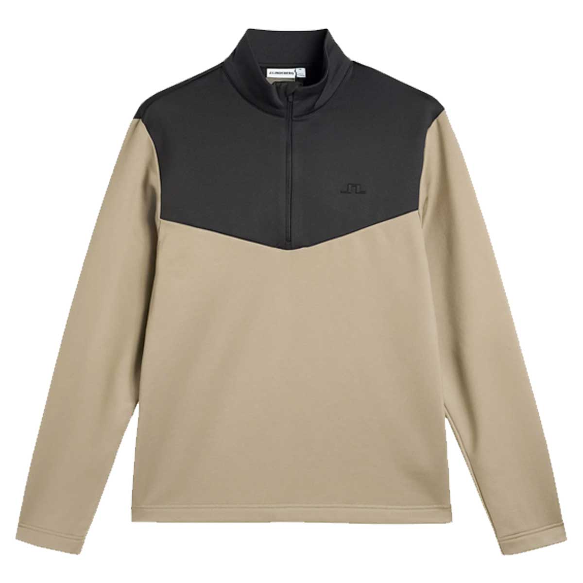 J.LINDEBERG Maclean Quarter Zip Mid Layer – Men's – Brindle