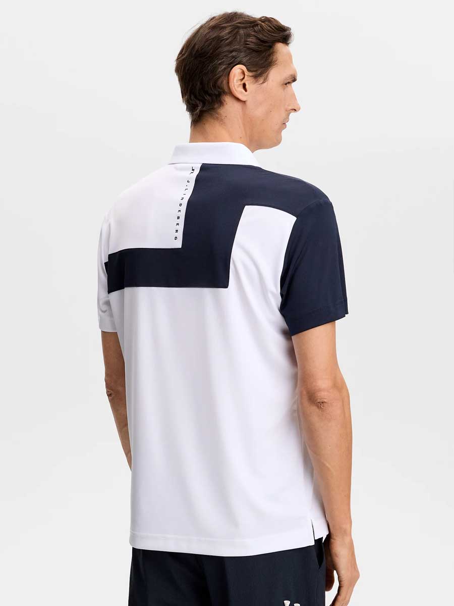 J.LINDEBERG Rody Polo Shirt – Men’s Regular Fit – White