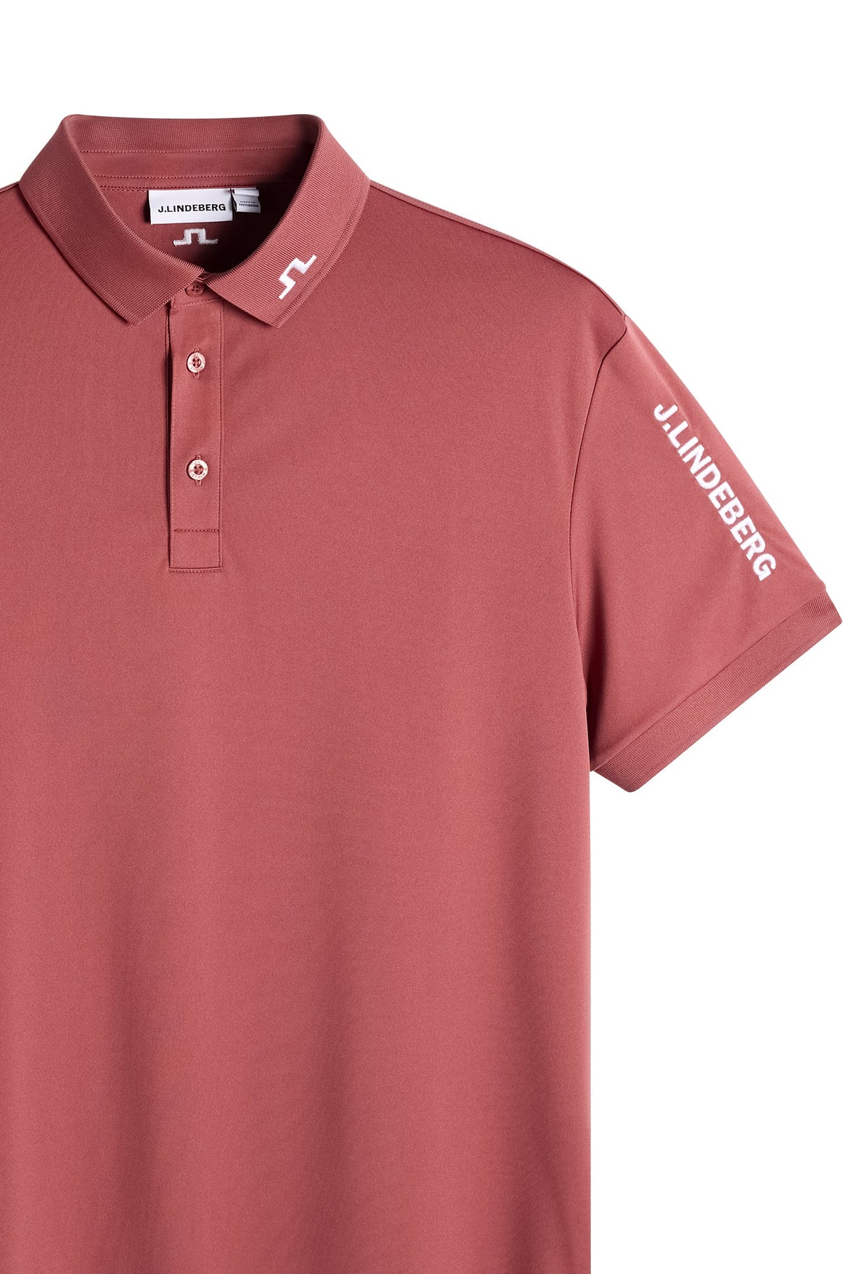 J.LINDEBERG Tour Tech Golf Polo Shirt – Men’s – Apple Butter