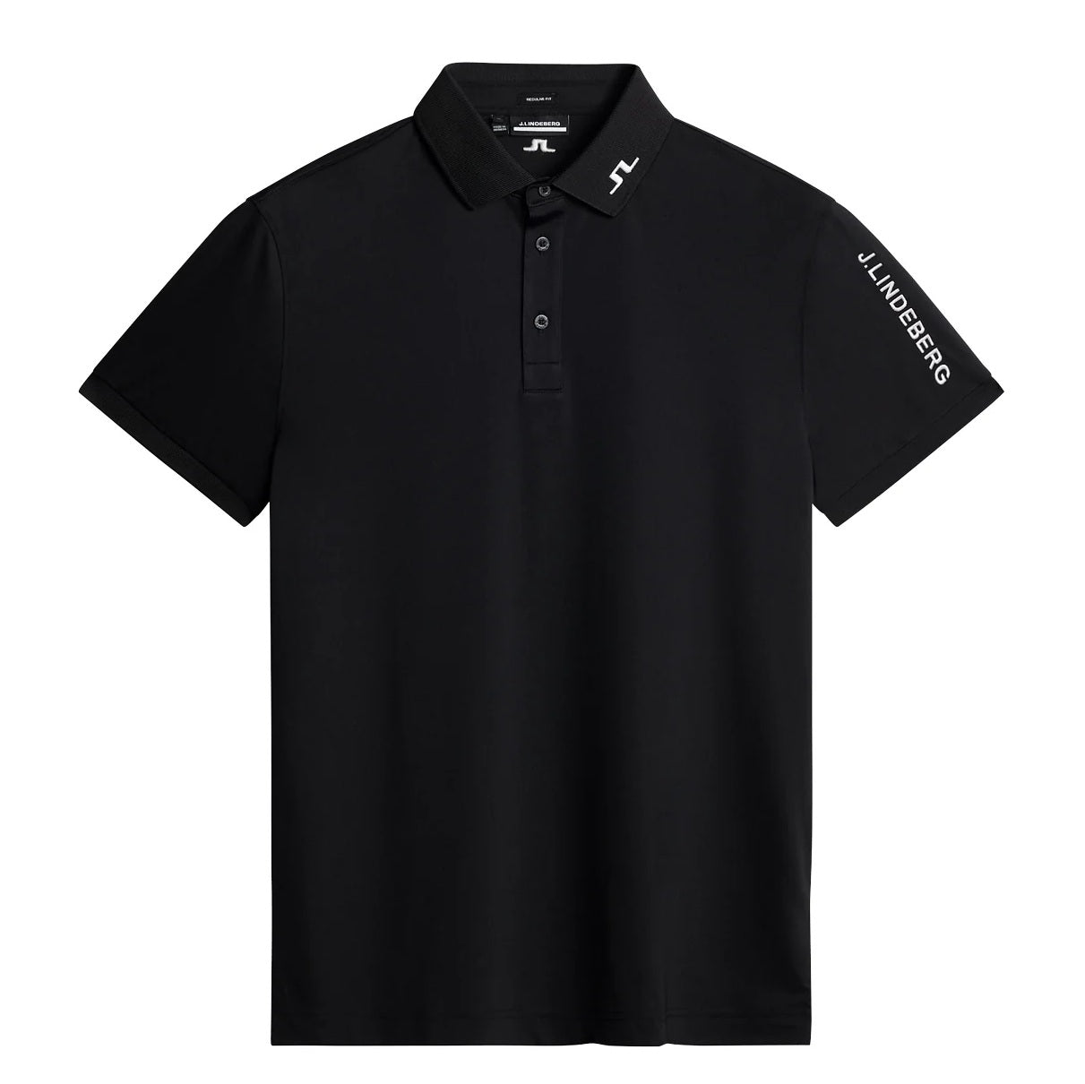 J.LINDEBERG Tour Tech Golf Polo Shirt – Men’s – Black