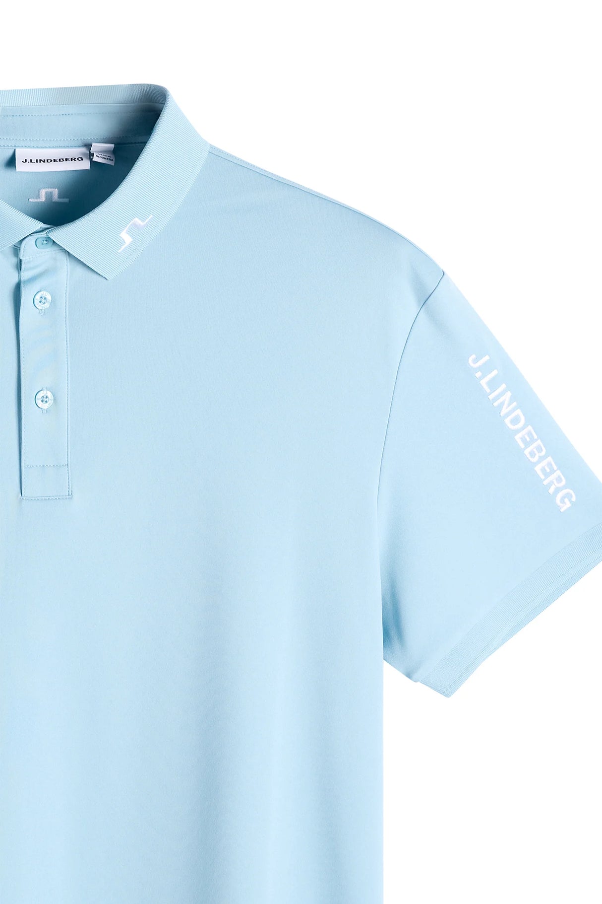 J.LINDEBERG Tour Tech Golf Polo Shirt – Men’s – Forget Me Not Blue