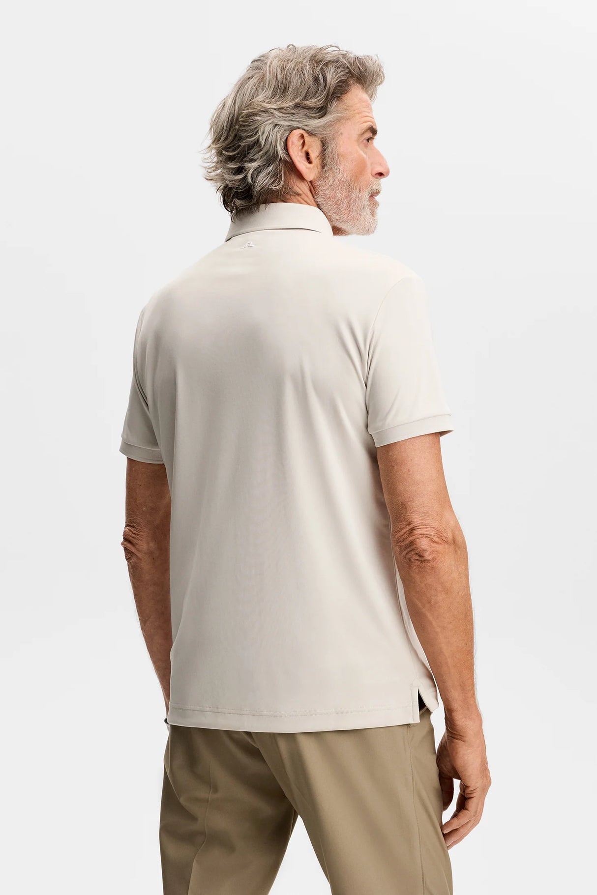 J.LINDEBERG Tour Tech Golf Polo Shirt – Men’s – Moonbeam