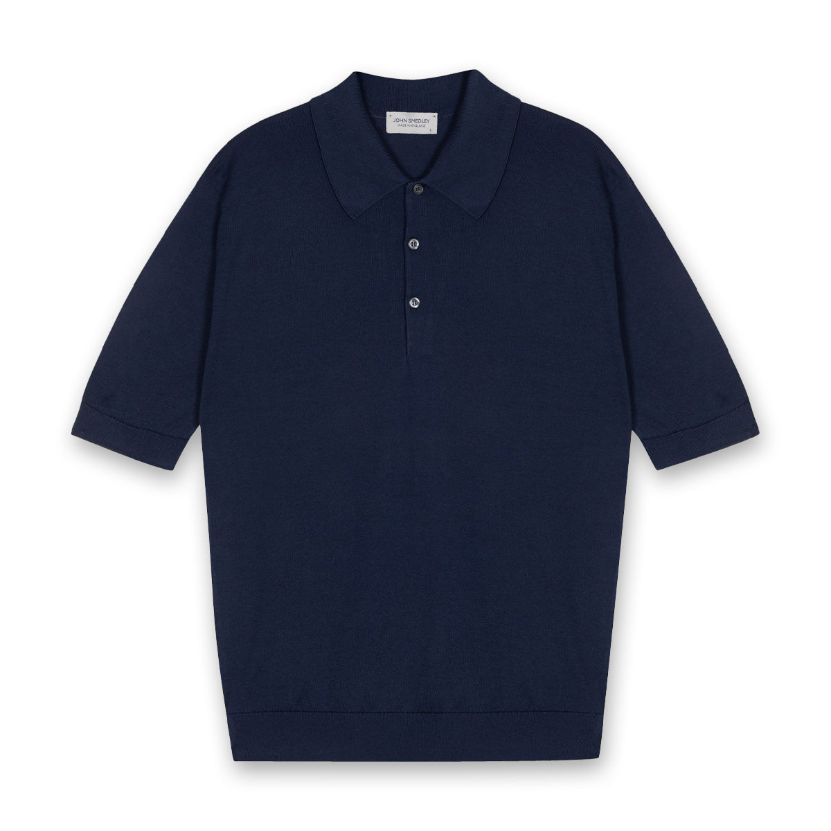 John Smedley Isis polo shirt in French Navy