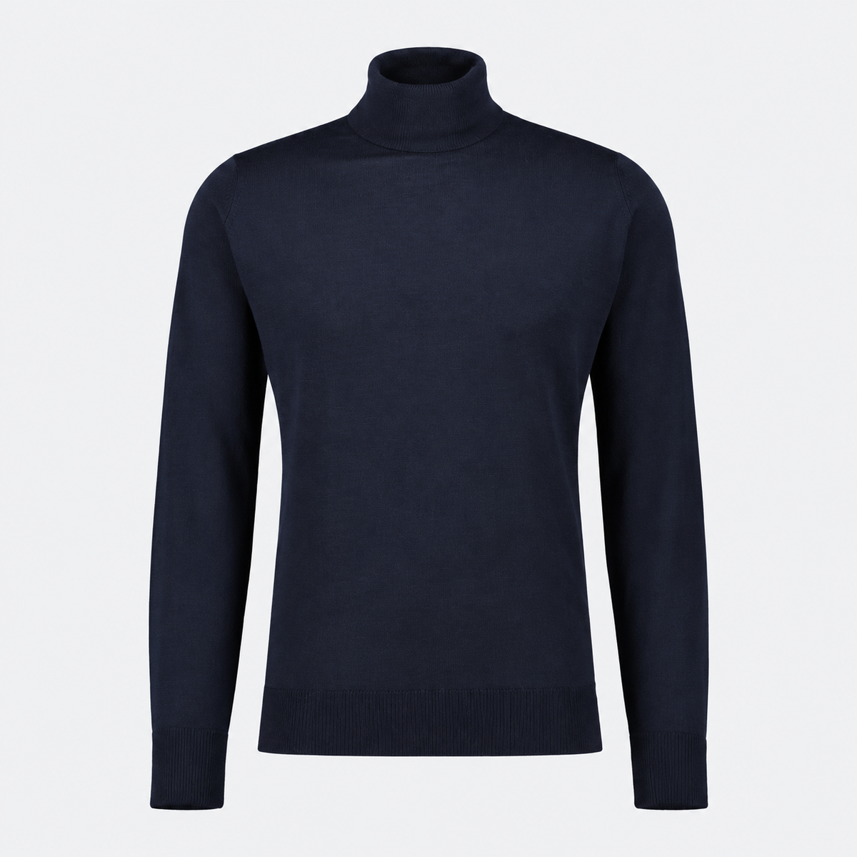 John Smedley Richards roll neck jumper in Midnight