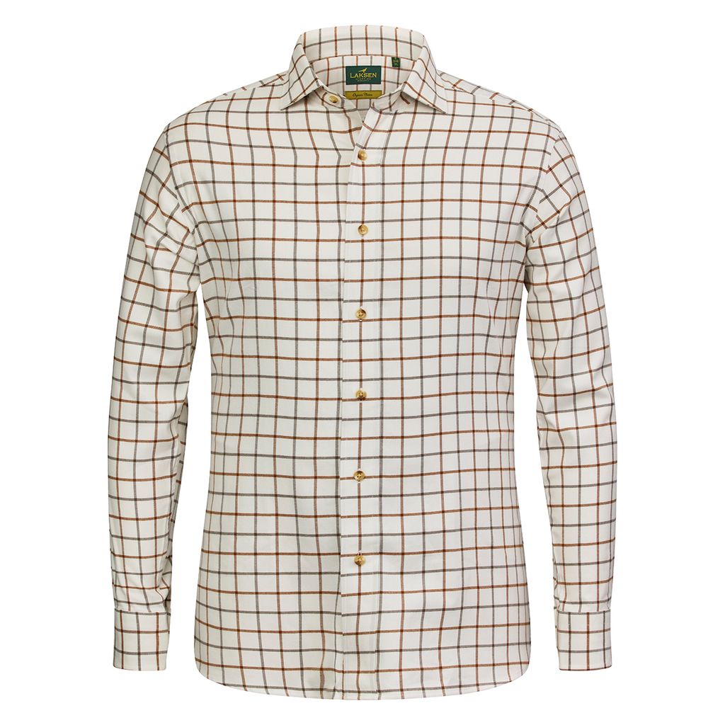 LAKSEN Brushed Organic Cotton Shirt - Mens - Harald Check